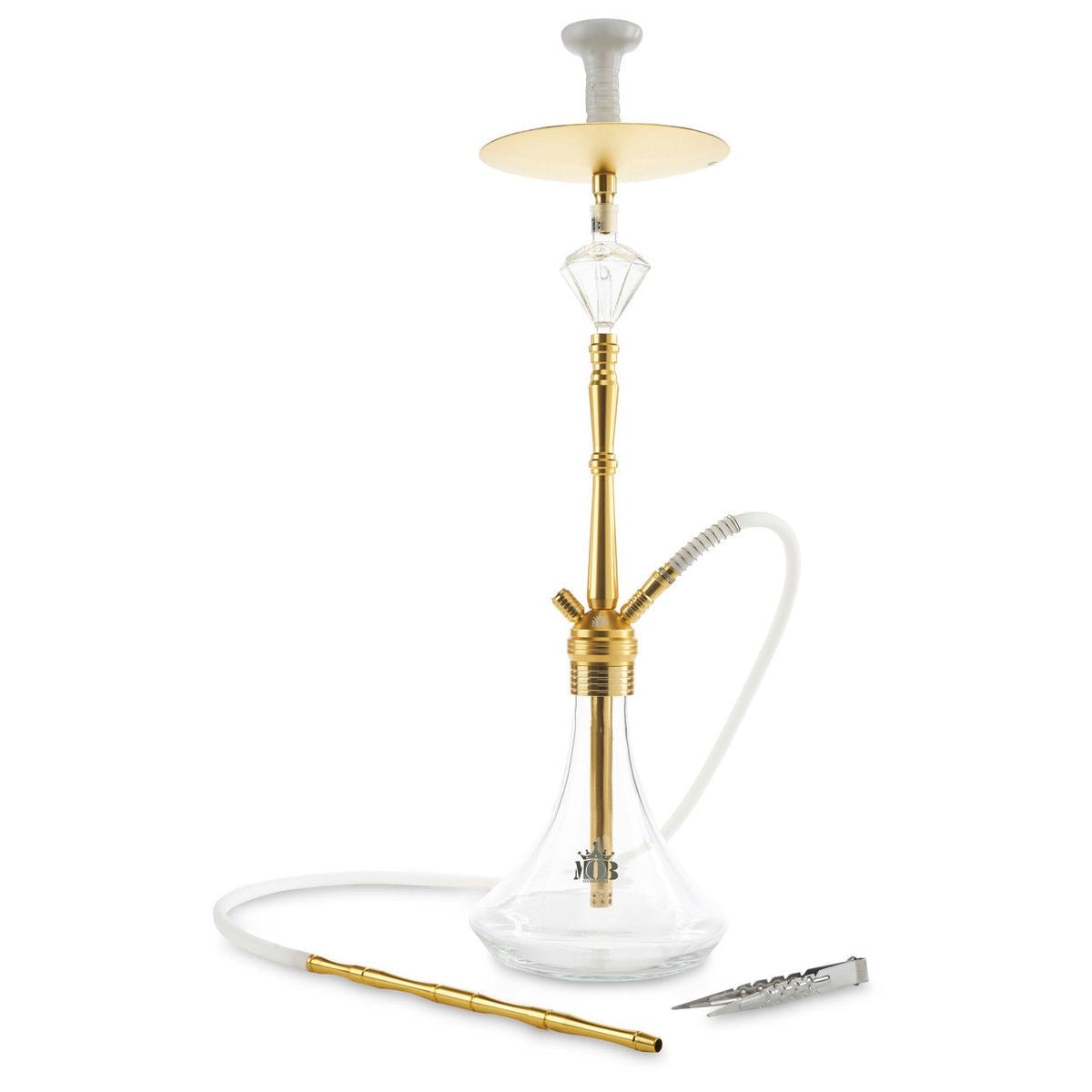 Gold-Plated Ornate Hookah Tongs