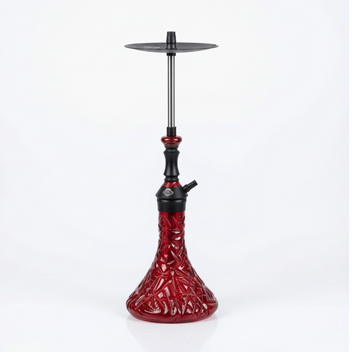 Red hookah studio shot